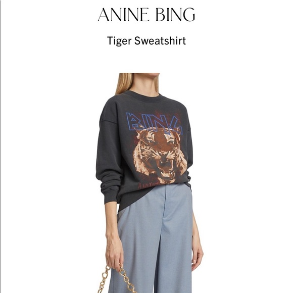 Anine Bing Tiger sweatshirt NWOT - Picture 1 of 11